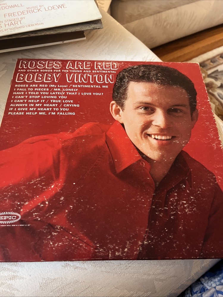 Bobby Vinton 'Roses Are Red' Vinyl Record Epic Records LN24020 (1962)