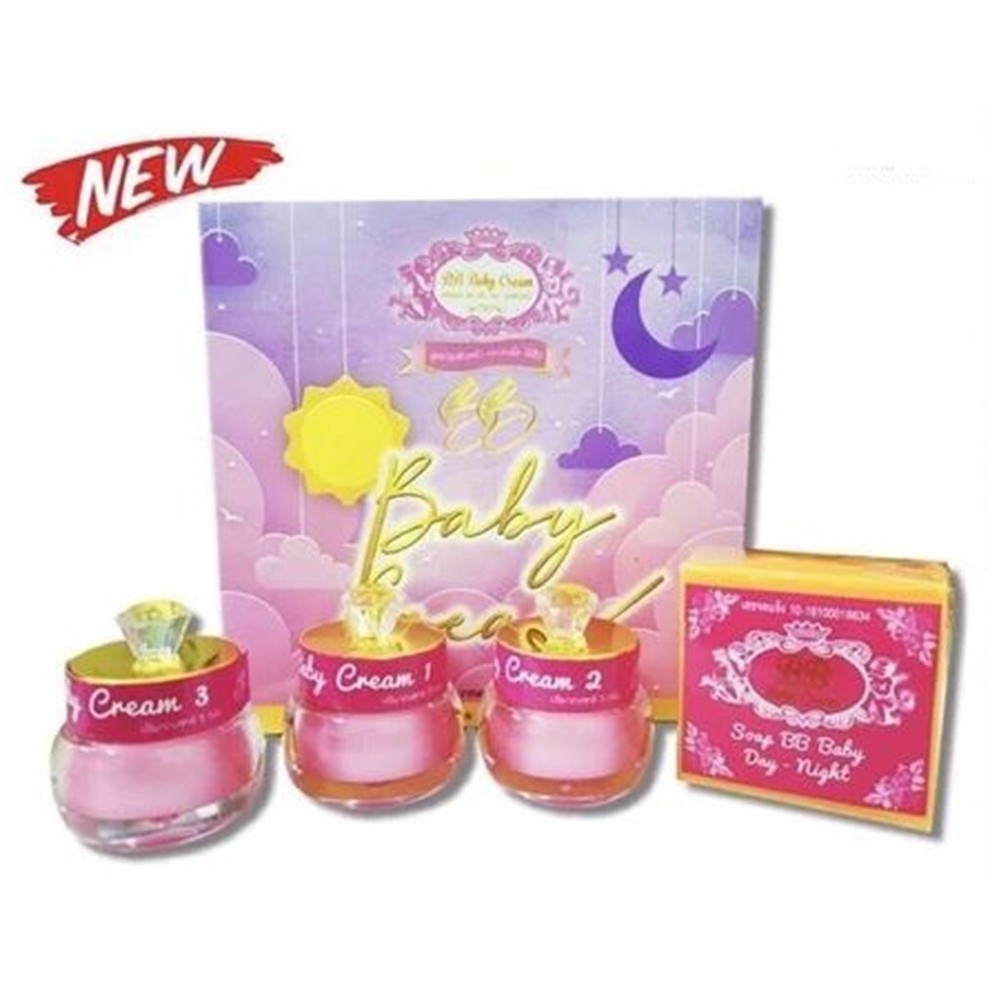 New AJ Facial BB Baby Cream Set – Glowing Moisturizing Nourishment 5g-image