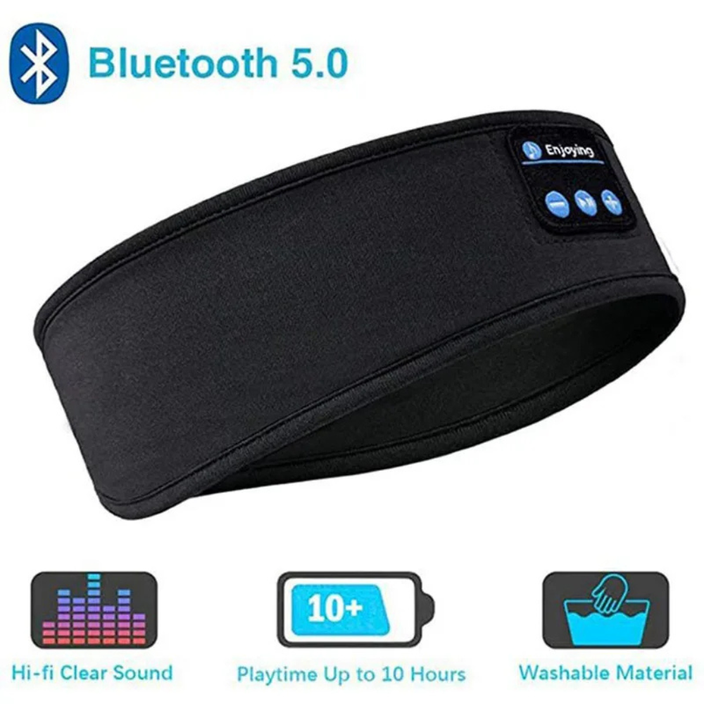 Wireless Bluetooth Earphone Sleeping Band Headphone Music Headphones Soft Elasti