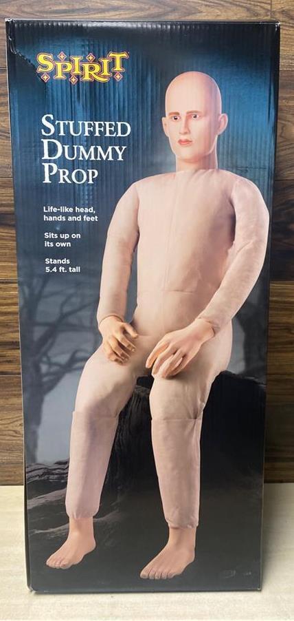 Spirit Halloween Stuffed Dummy Prop 5.4' Life Like Person Human