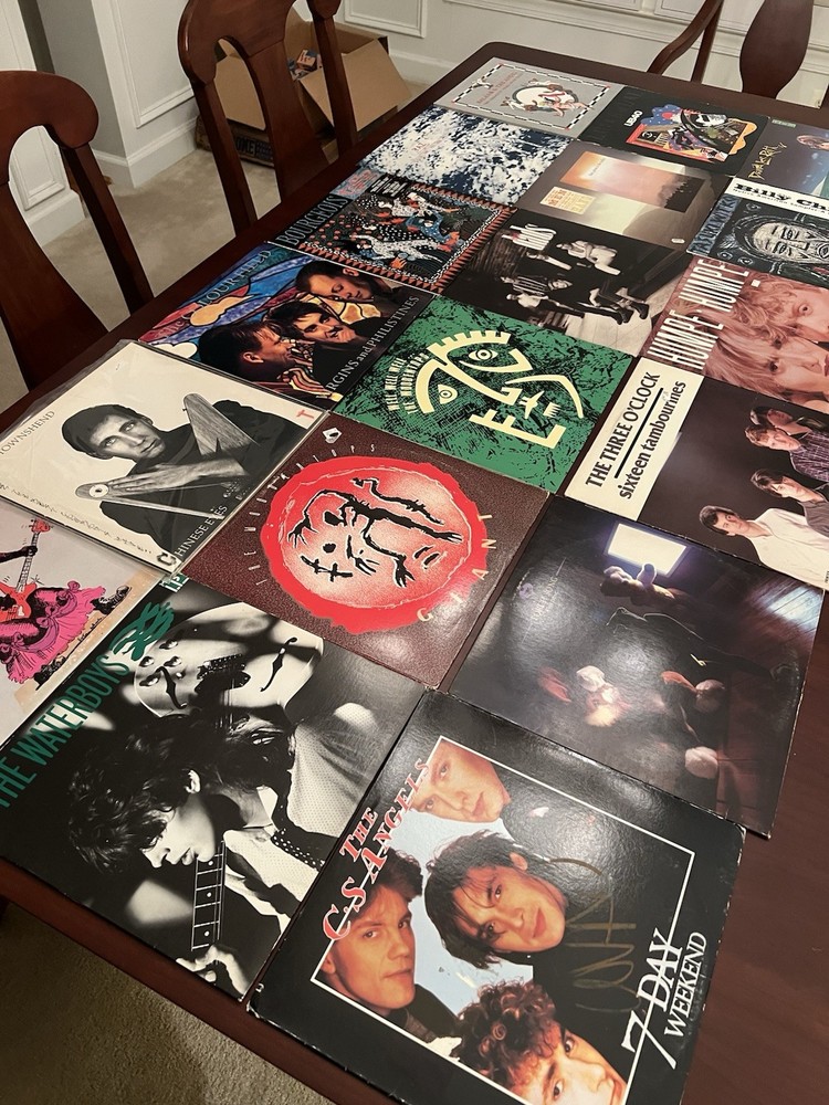 Lot of 18 Vintage Vinyl Various 80s Artists Pop Rock See Descption and Pics