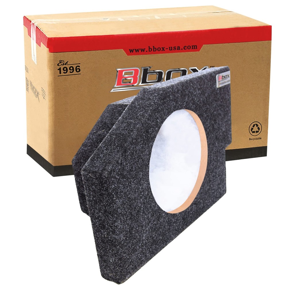 Bbox 10 Inch Single Subwoofer Sealed Box for 2002-2018 Dodge Ram Quad Cab