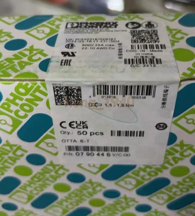 50PCS New PHOENIX CONTACT 0790446 OTTA6-T connecting terminal