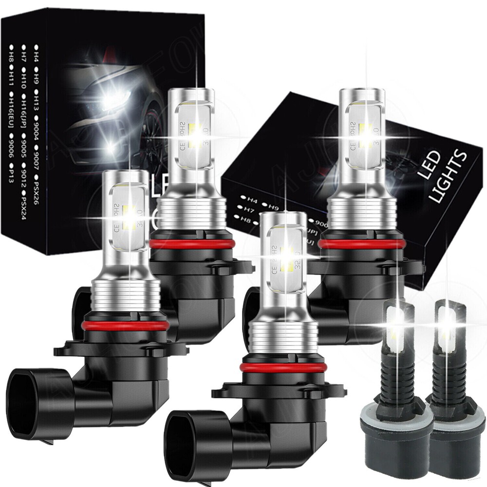 LED Headlight Fog Bulbs 6x 6000K For Chevy Suburban 2000-2006 Tahoe 2001-2006