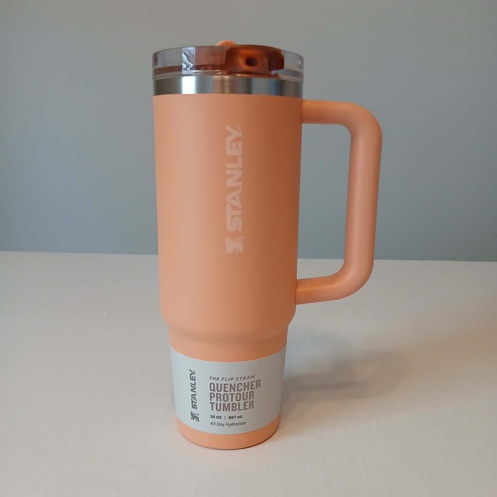 Stanley Quencher ProTour 30oz Flip Straw Tumbler Apricot Oasis NEW w/ Box