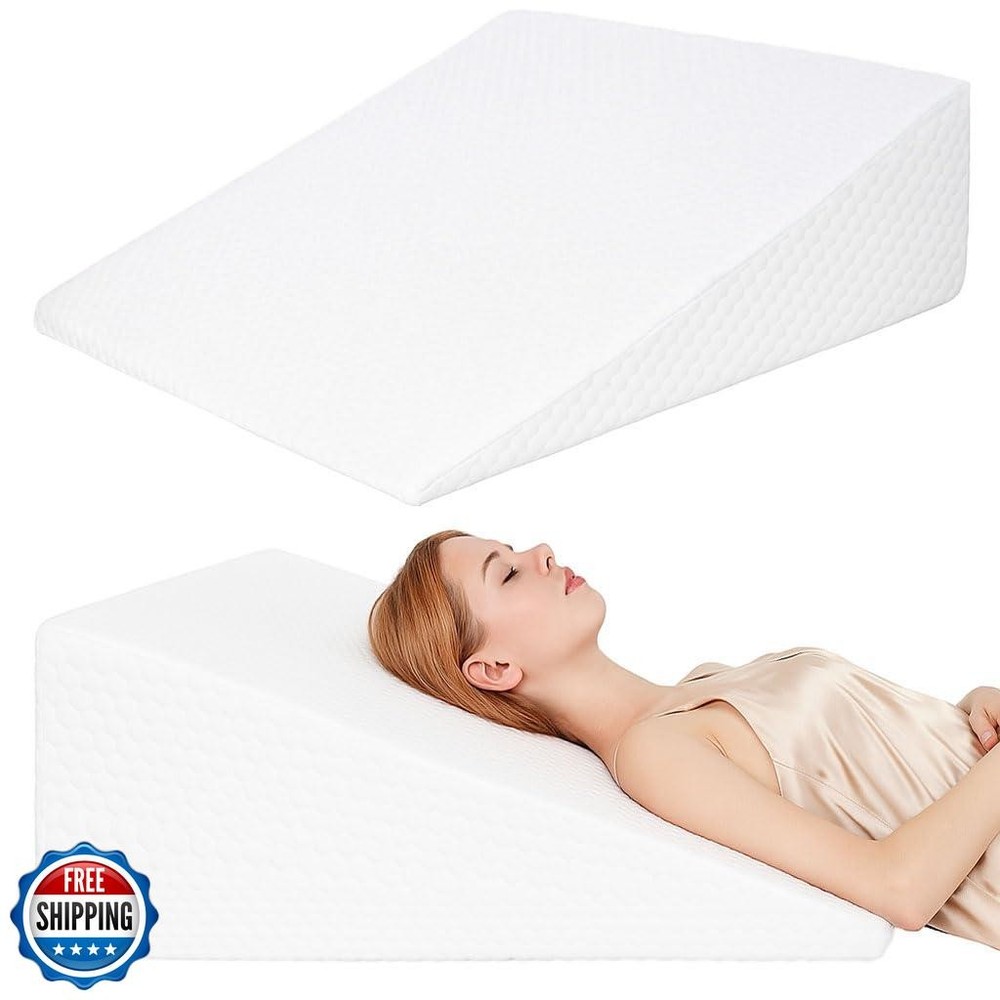 VADSBO Wedge Pillow, Bed Wedge Pillows for Sleeping, Snoring, Back Support, A