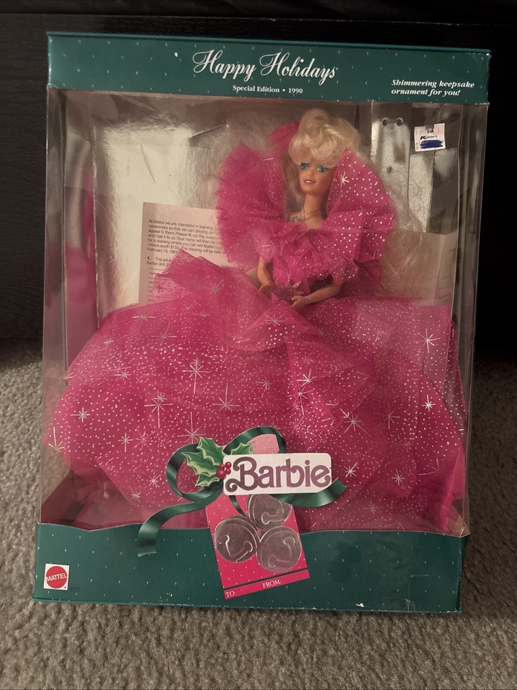 Mattel Happy Holidays  36.1cm x 28.5cm x 13 cm Barbie Doll
