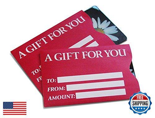 Red Basic Gift Card Sleeves - 100 Pack-image