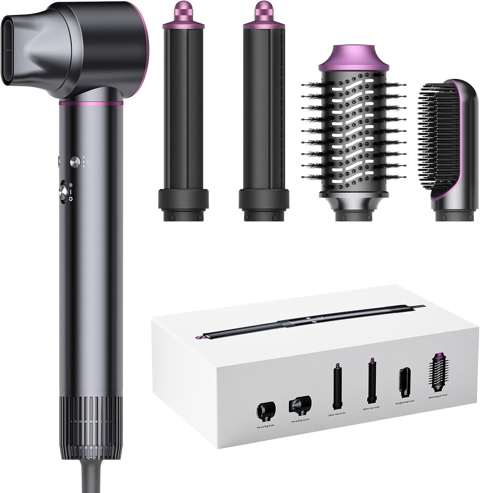 5-in-1 Hot Air Styler – High-Speed 110,000 RPM Hair Dryer Set with Auto