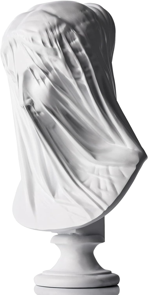 13-Inch Veiled Lady Roman Greek Goddess Statue Classic Mythological Bust