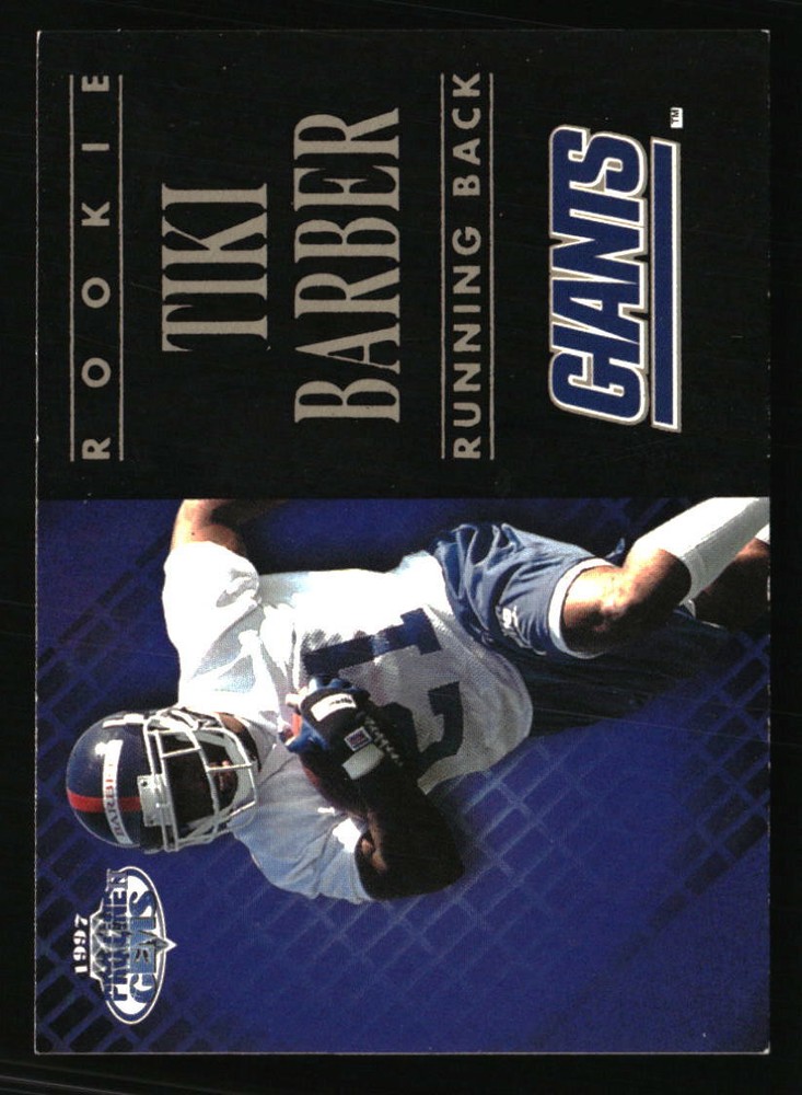 Tiki Barber 1997 Pro Line Gems #75 RC Football Card