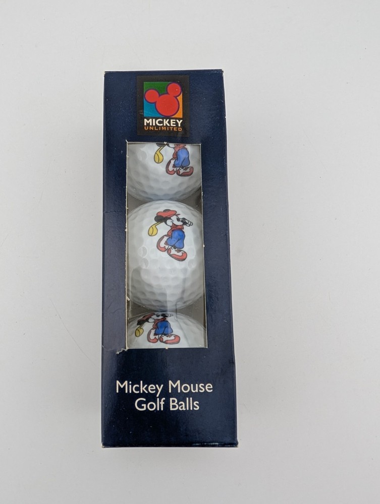 Walt Disney World Mickey Mouse Golf Balls Set Of 3 New Sealed