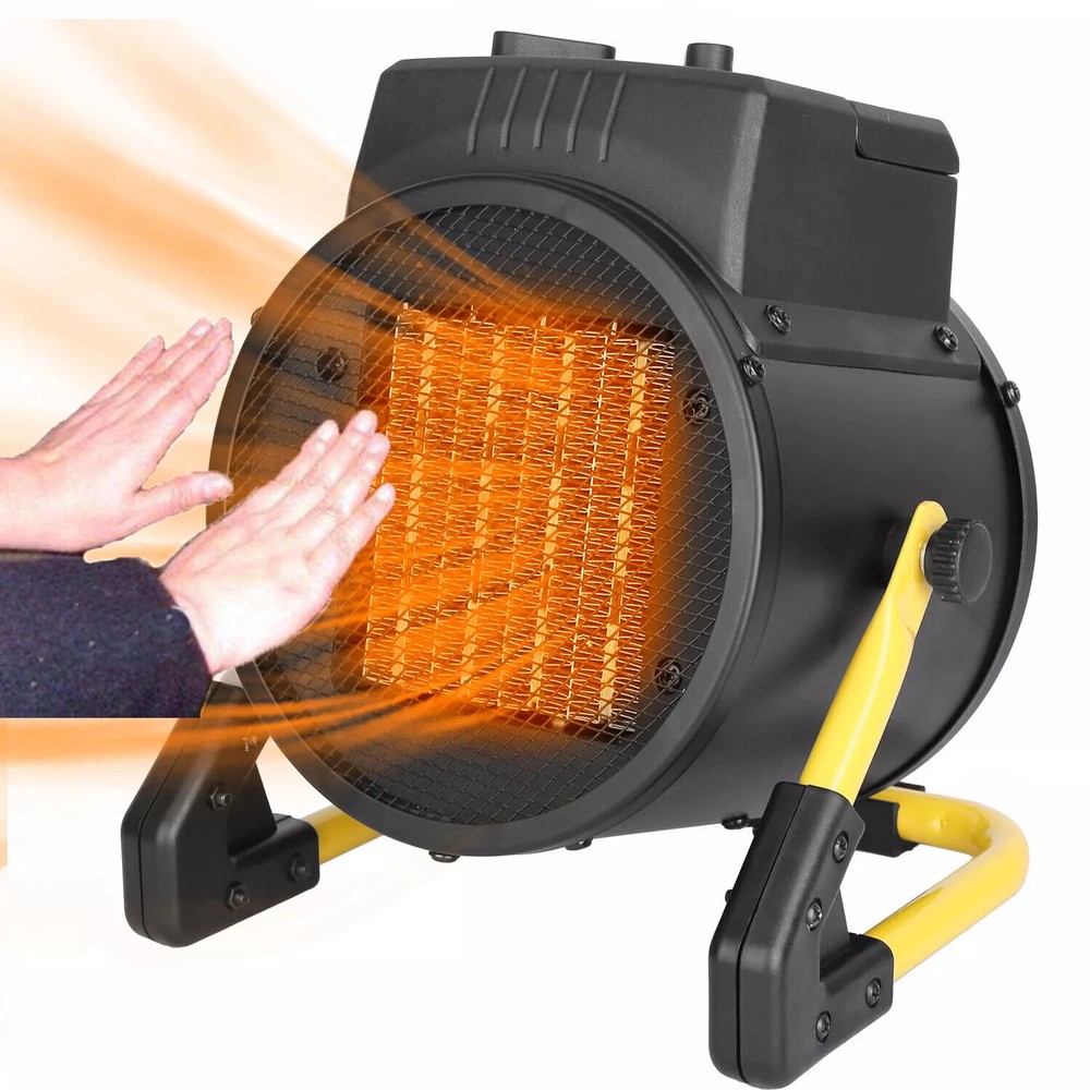 2000W Portable Electric Space Heater Garage Hot Air Fan for Indoor Large Room 3s