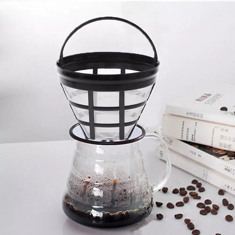 Reusable Coffee Filter Basket Cup Style Coffee Machine Strainer S*a5