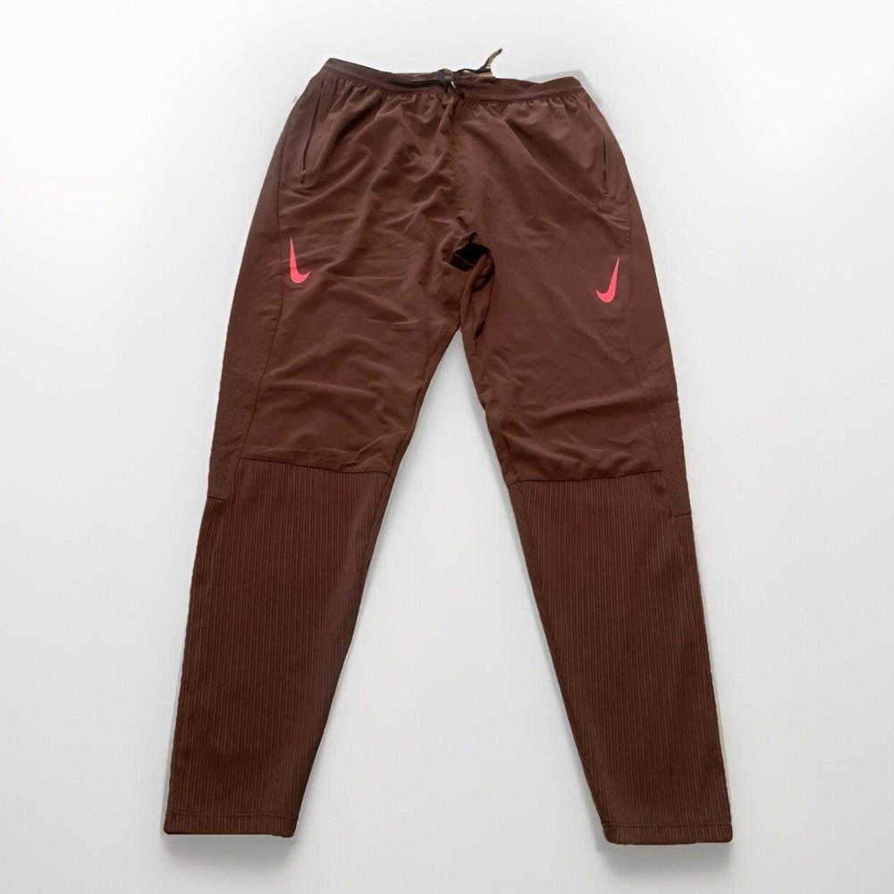 Nike Dri-FIT ADV AeroSwift Mens Running Pants Brown Size Large DM4615-227