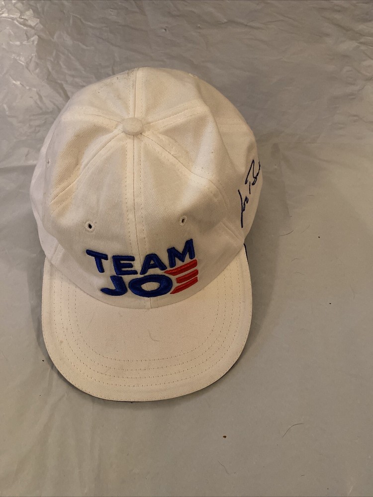 Team Joe Embroidered White Baseball Cap, 2020 Democratic National Convention New