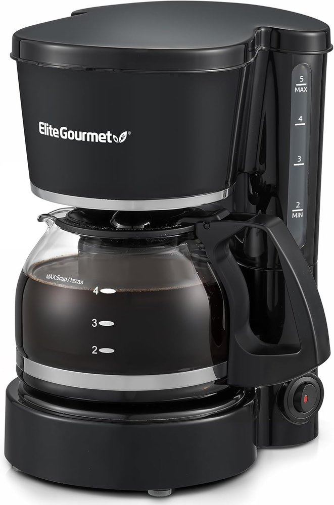 5-Cup Automatic Drip Coffee Maker with Reusable Filter EHC-5055