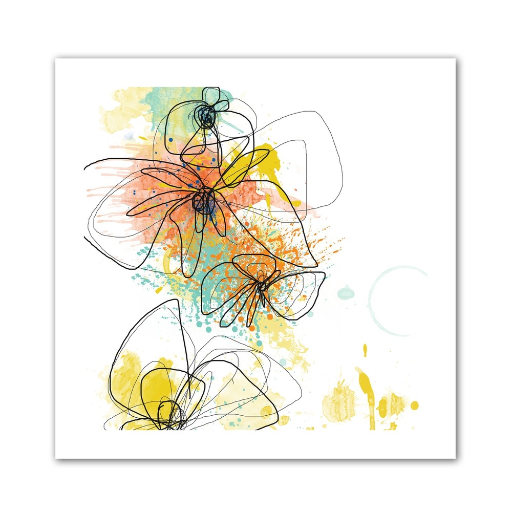 Jan Weiss 'Orange Botanica' Unwrapped Canvas - Multi  Mini