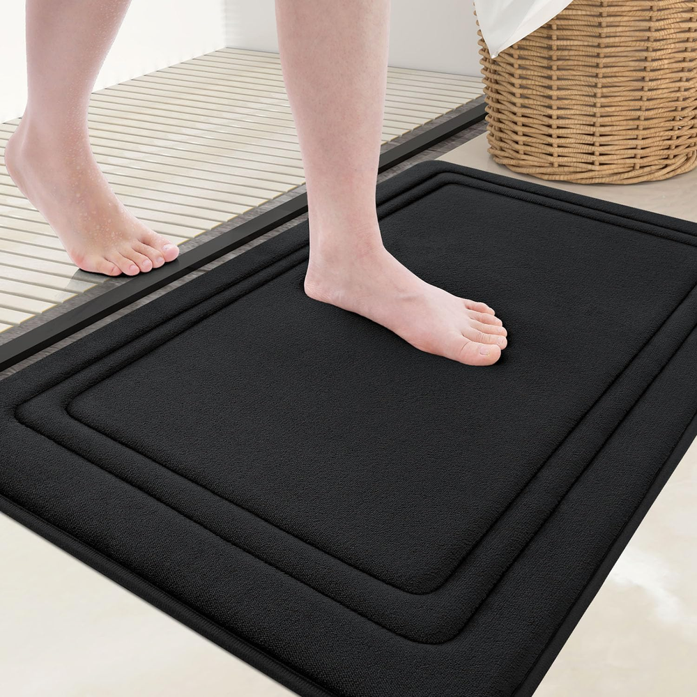 Ultra Soft Memory Foam Bath Mat 24x16 Non-Slip Absorbent Bathroom Rug