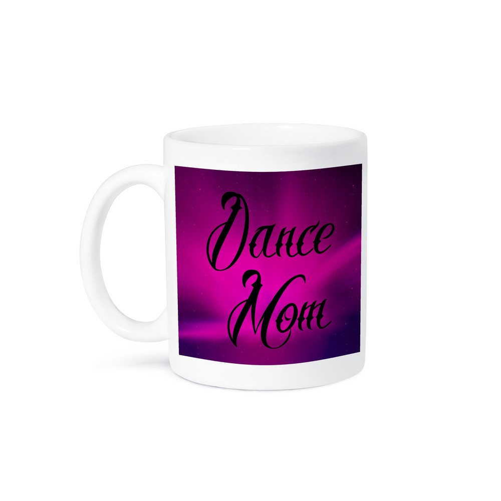 3dRose, Dance Mom, pink and purple background, Mug