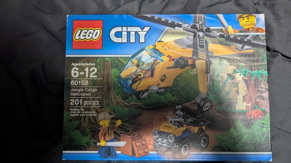New! Lego City Jungle Cargo Helicopter #60158