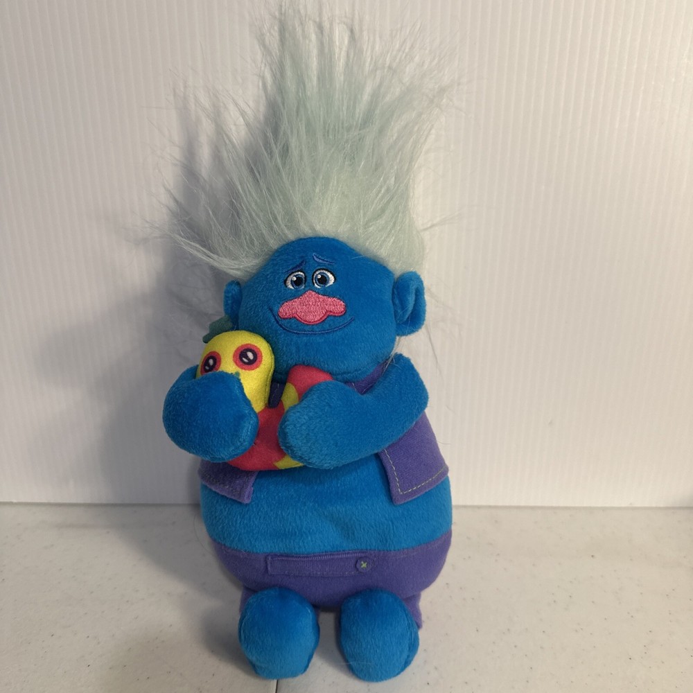 DreamWorks Trolls Biggie Hug Worm Mr Dinkles Soft Plush Toy