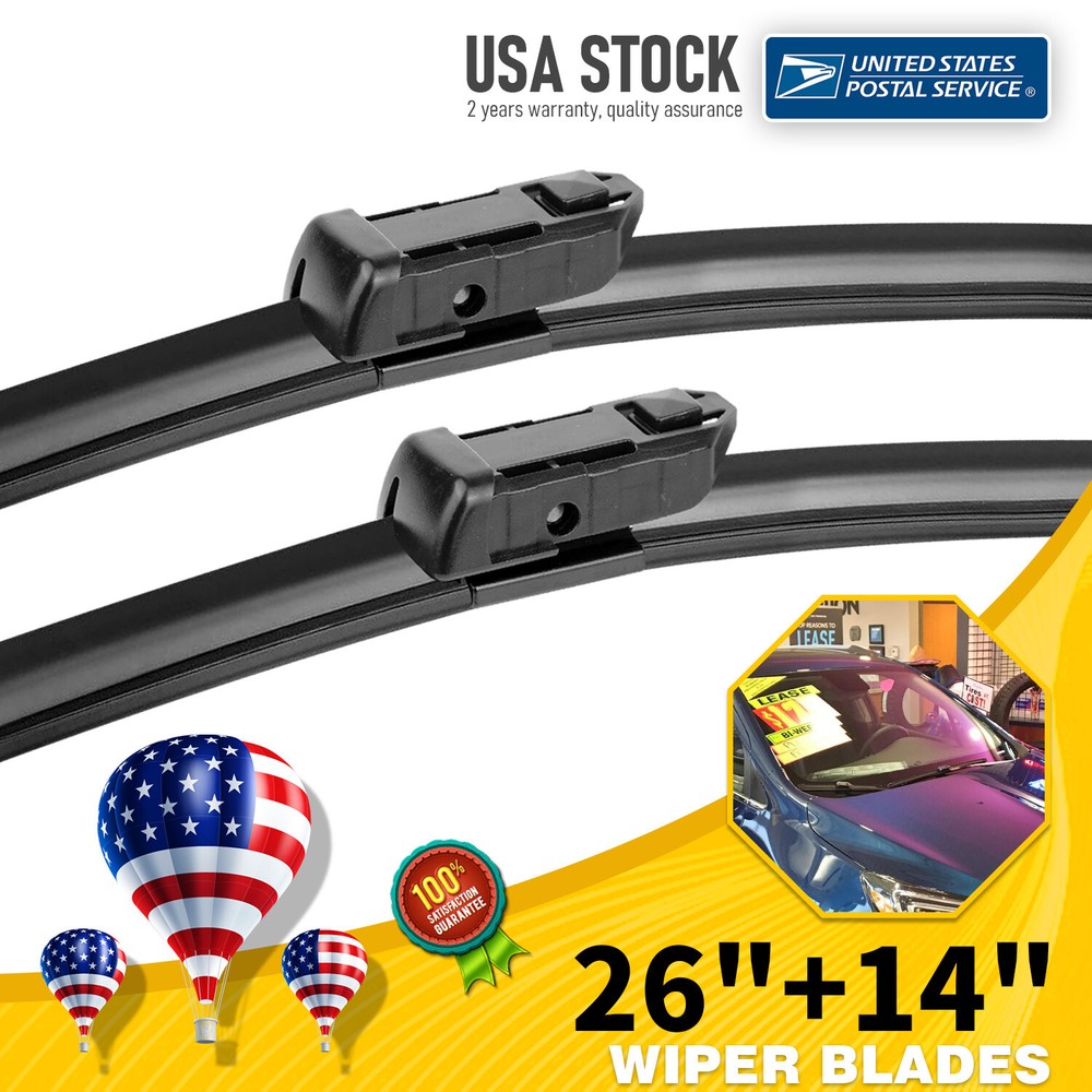 2PCS Replacement Windshield Wiper Blades Set of 26