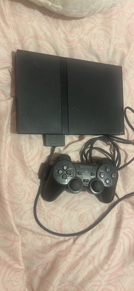 Sony PS2 Fat Console with Controller and Wires Tested Working
