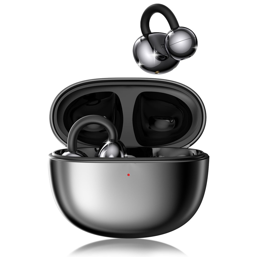 Open Wireless Clip-On Earbuds Comfortable with Glasses Stylish Design