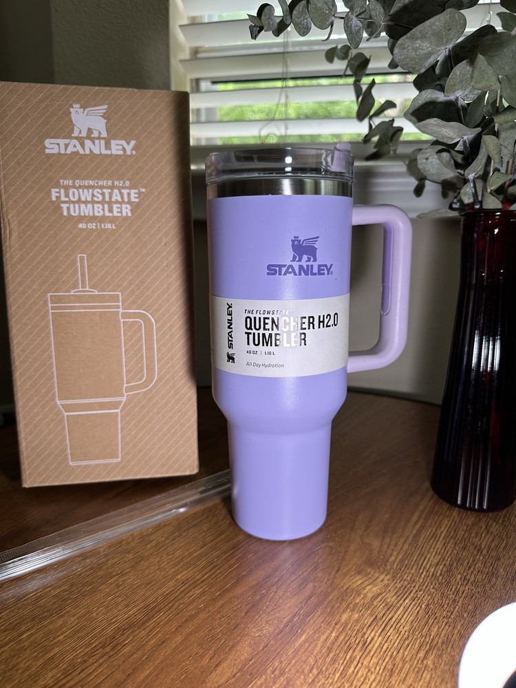 Stanley 40oz H2O FlowState Tumbler in Purple - Insulated Stainless Steel Cup