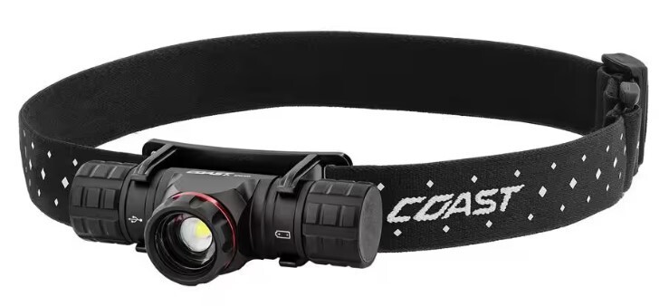 Coast XPH30R 1200 Lumen Rechargeable Dual Power Magnetic LED Headlamp