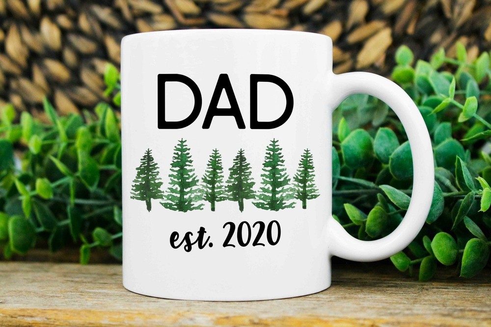 New Dad Gift Personalized New Dad Mug Promoted To Dad Dad Est Mug New Father To
