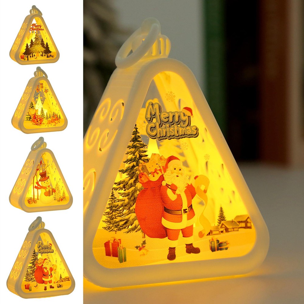 Christmas Desk Lamp Christmas Light Lamp Stand Warm Glow Light Lamp dutiful