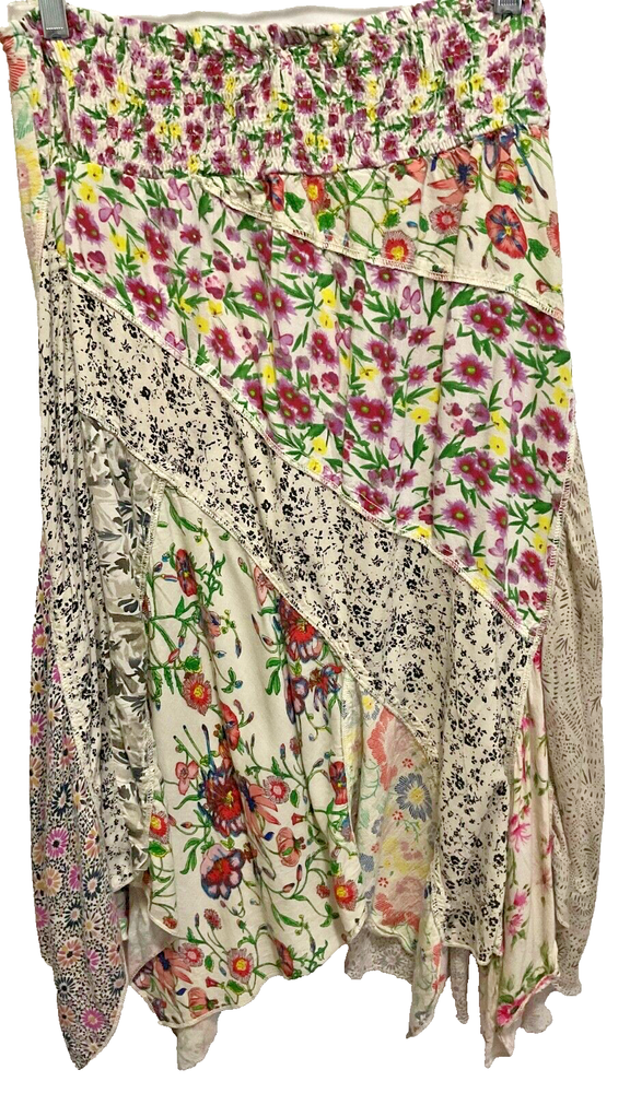 Fashion Fuse Bohemian Style Maxi Skirt L (b8)