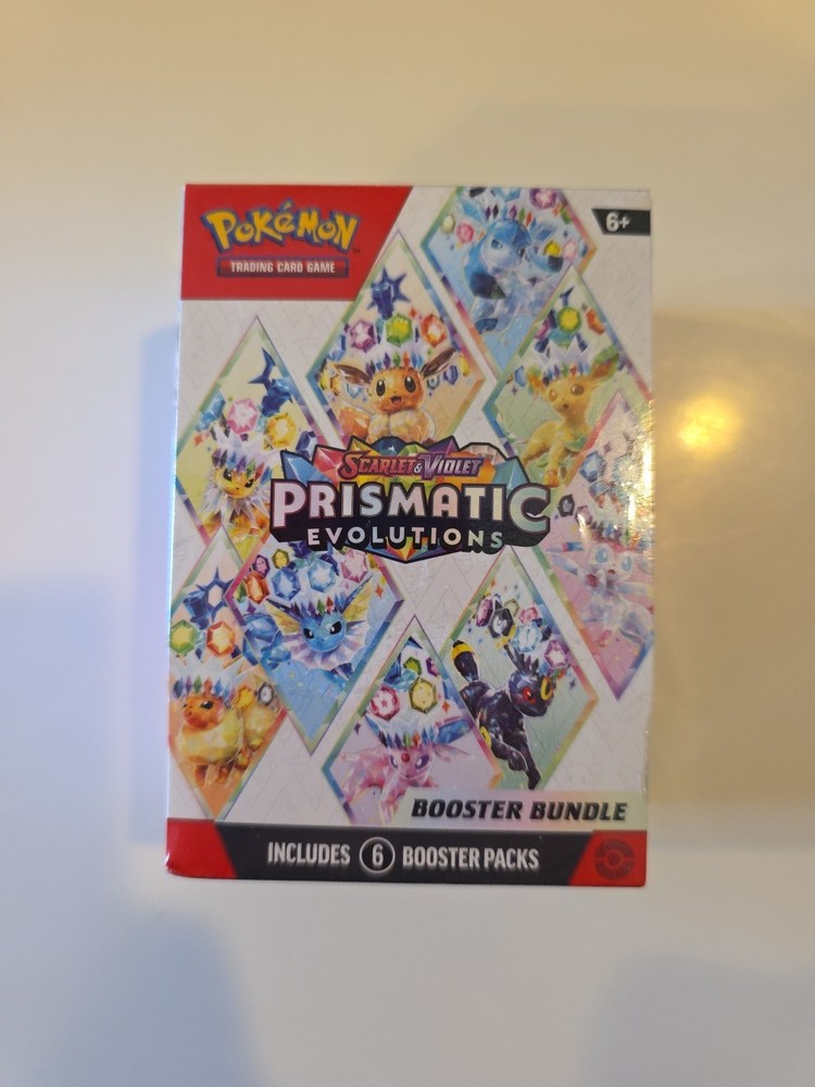 Pokémon TCG Scarlet & Violet Prismatic Evolutions Booster Bundle 6 Packs Sealed