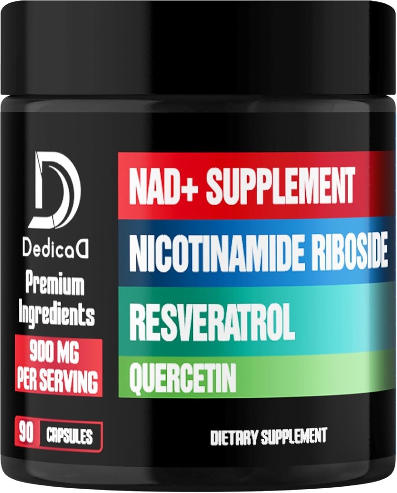 NAD+ Supplement with Liposomal Nicotinamide Riboside 900mg NR, Resveratrol,...