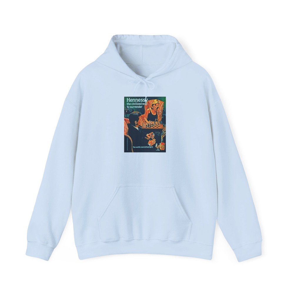 Hennessy Retro Art Graphic Heavy Blend Unisex Hooded Sweatshirt
