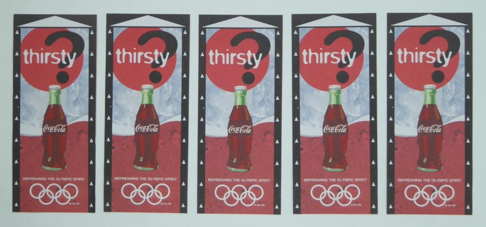 1996 Atlanta Olympics Coca Cola Vending Certificate Lot of 5 Coupons-image