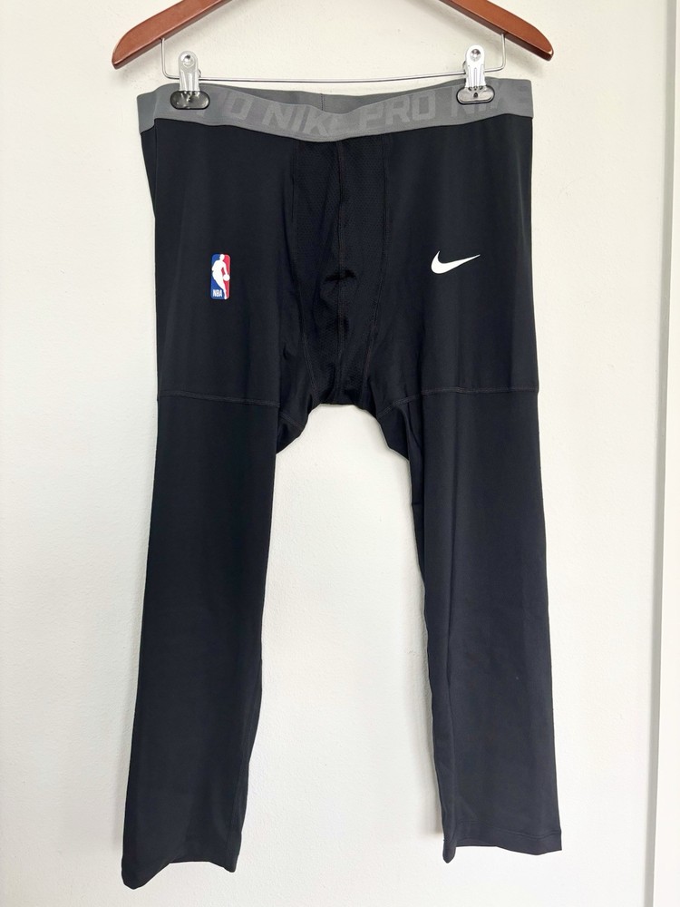 Nike Pro Dri-Fit Compression NBA Leggings Black Mesh Size 3XL