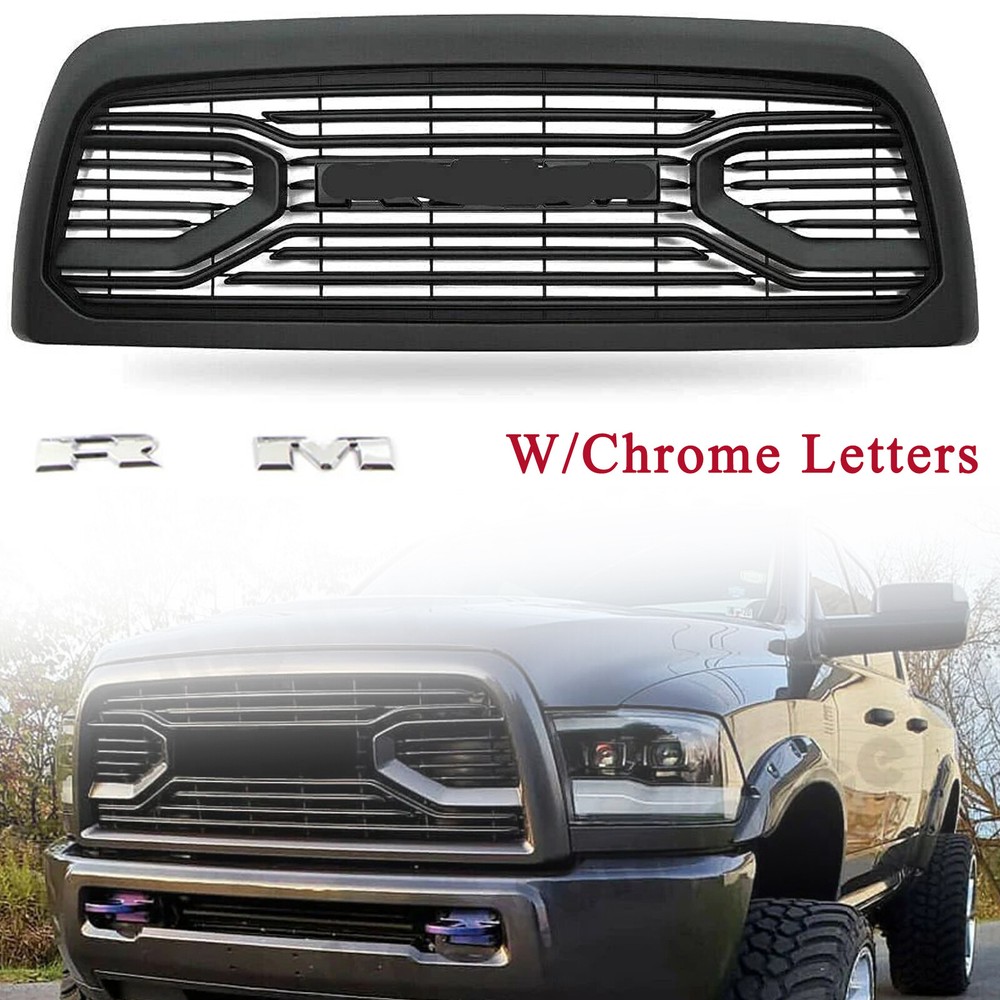 Grille For 2013-2018 Dodge RAM 2500 3500 Front Grill Big Horn W/Chrome Letters