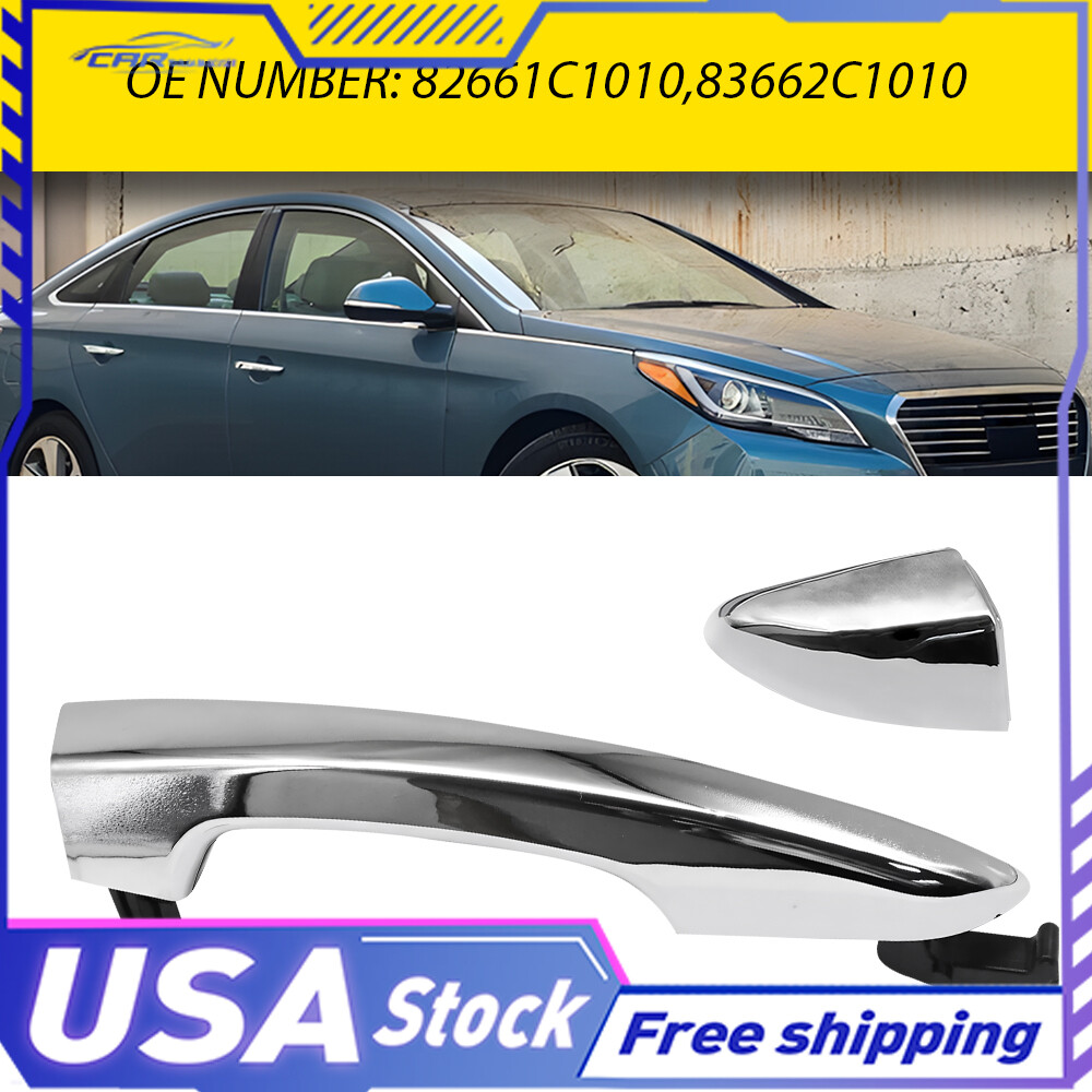 NEW Chrome Door Exterior Handles Rear Right for Side for Hyundai Sonata 15-19