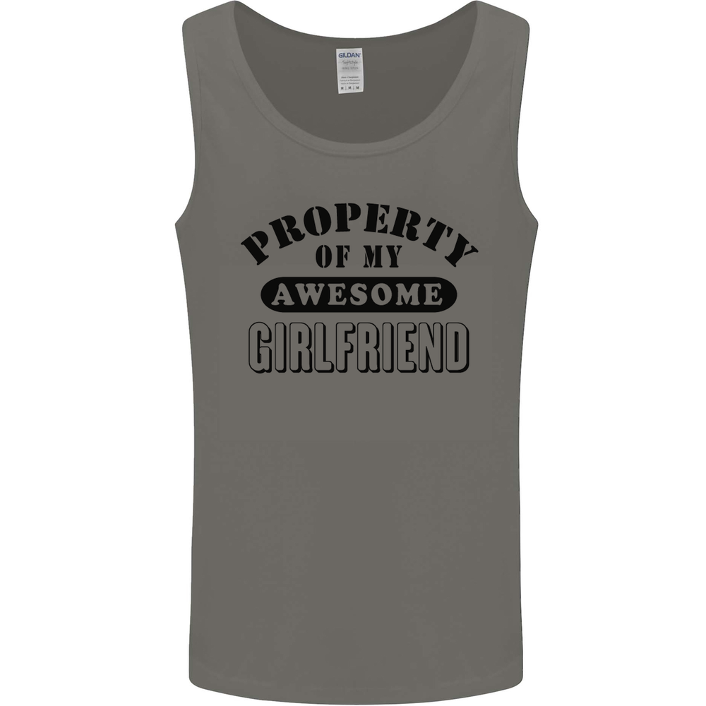 Property of My Awesome Girlfriend Funny Mens Vest Tank Top