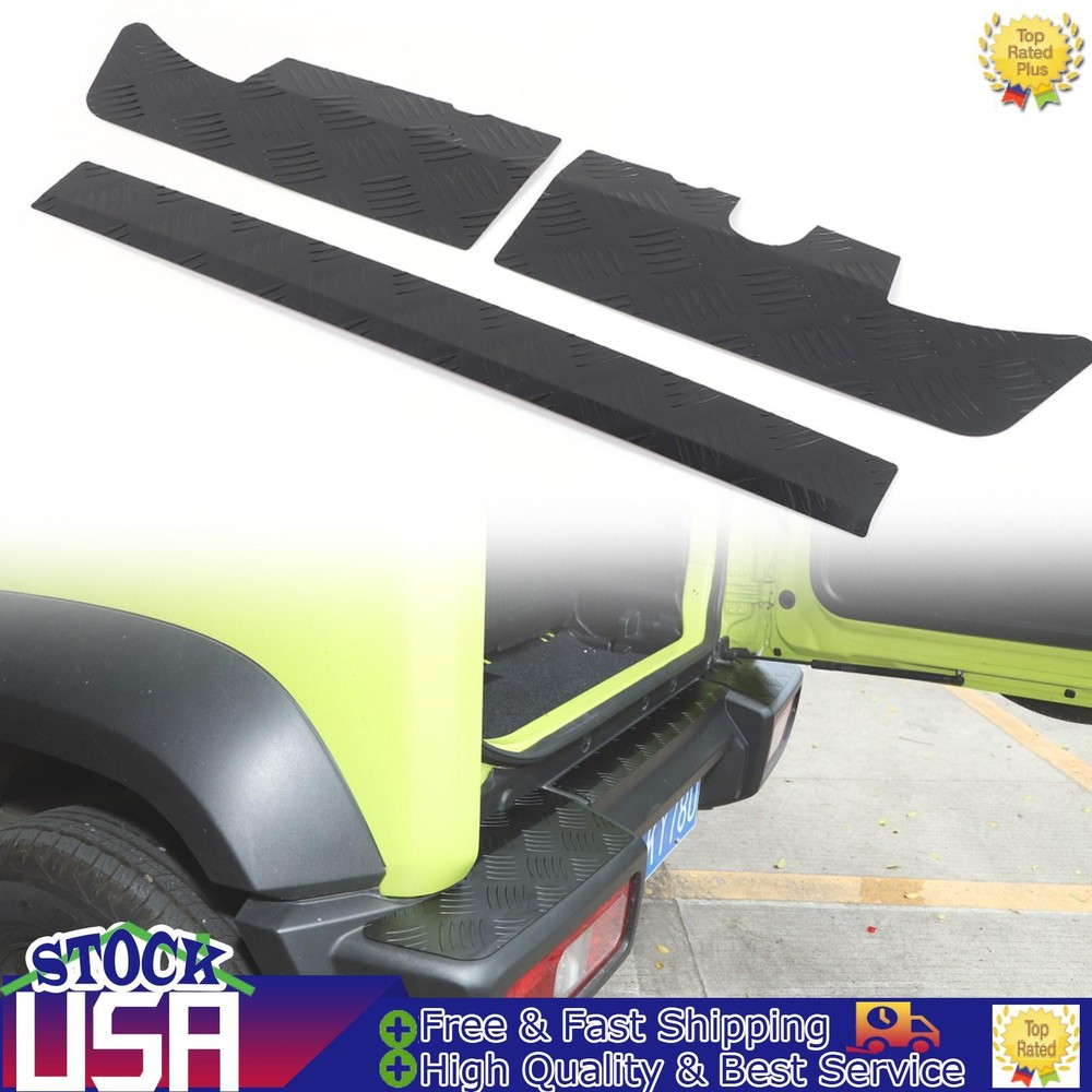 Black Alloy Rear Bumper Protector Guard Panel Trim For Suzuki Jimny 2019-2023 19