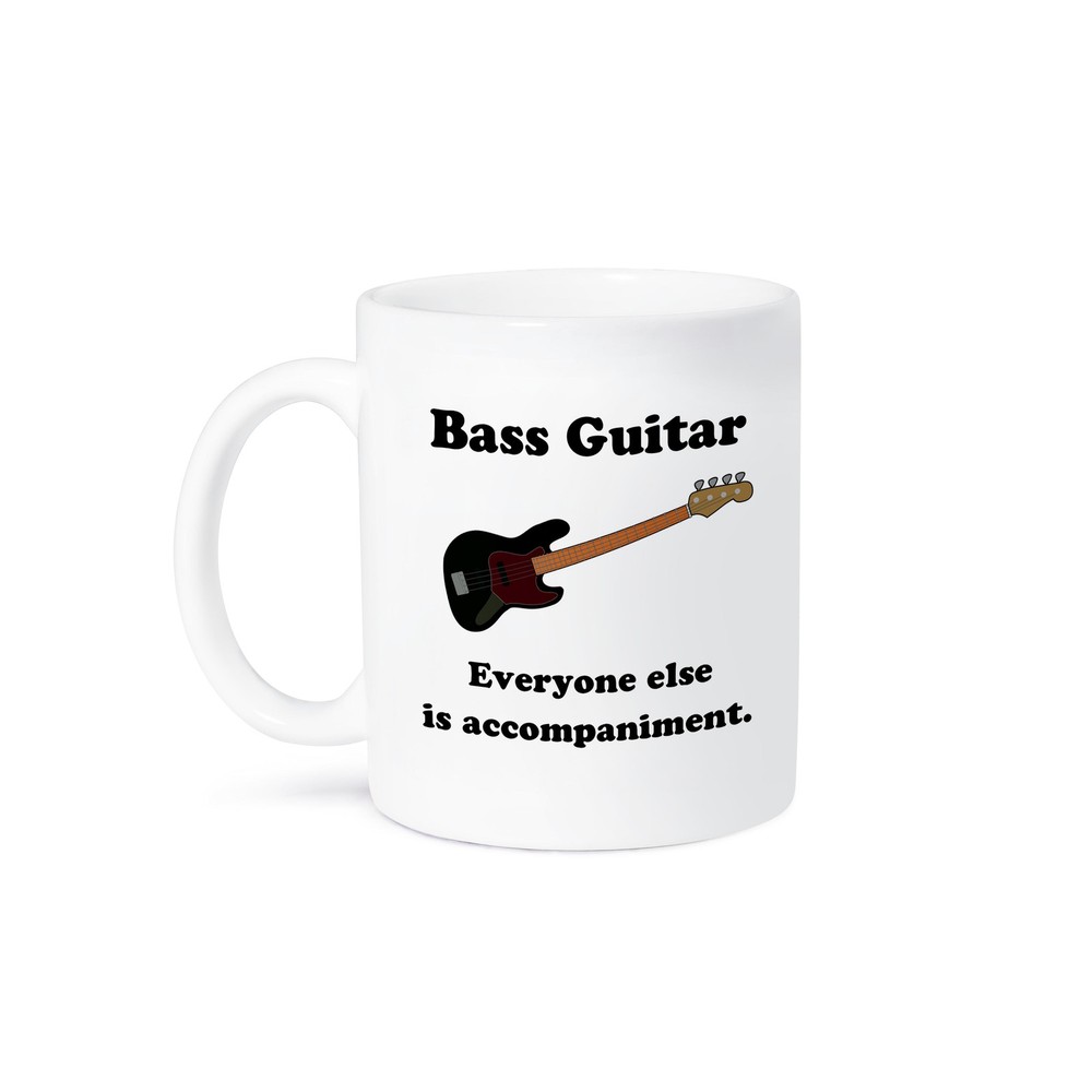 3dRose, Bass guitar everyone else is just accompaniment, Mug