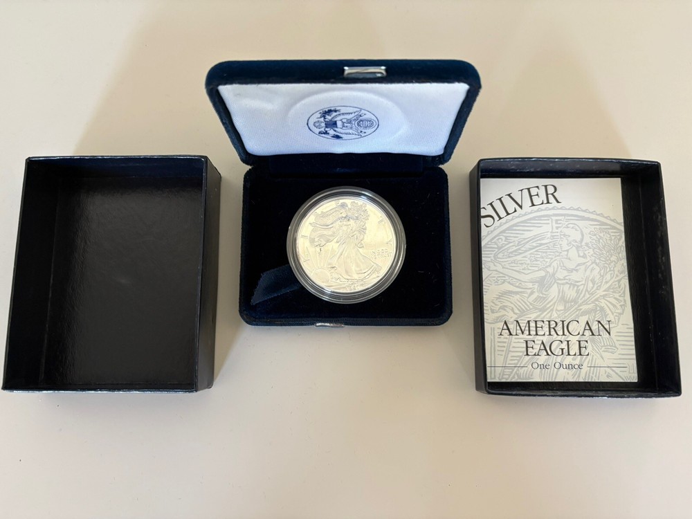 $1 Silver American Eagle 1997 P, Proof With COA & Box