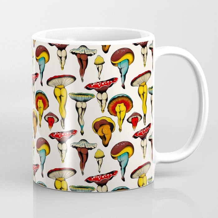 Sassy Mushroom Pun Ceramic Coffee Mug