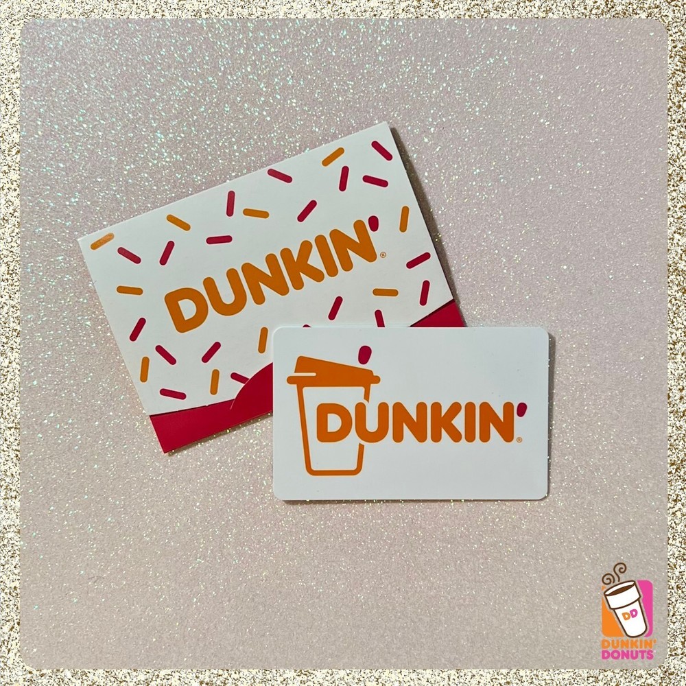 Dunkin Donuts Gift Card w/ Envelope w/ Mag Strip $0 MINT