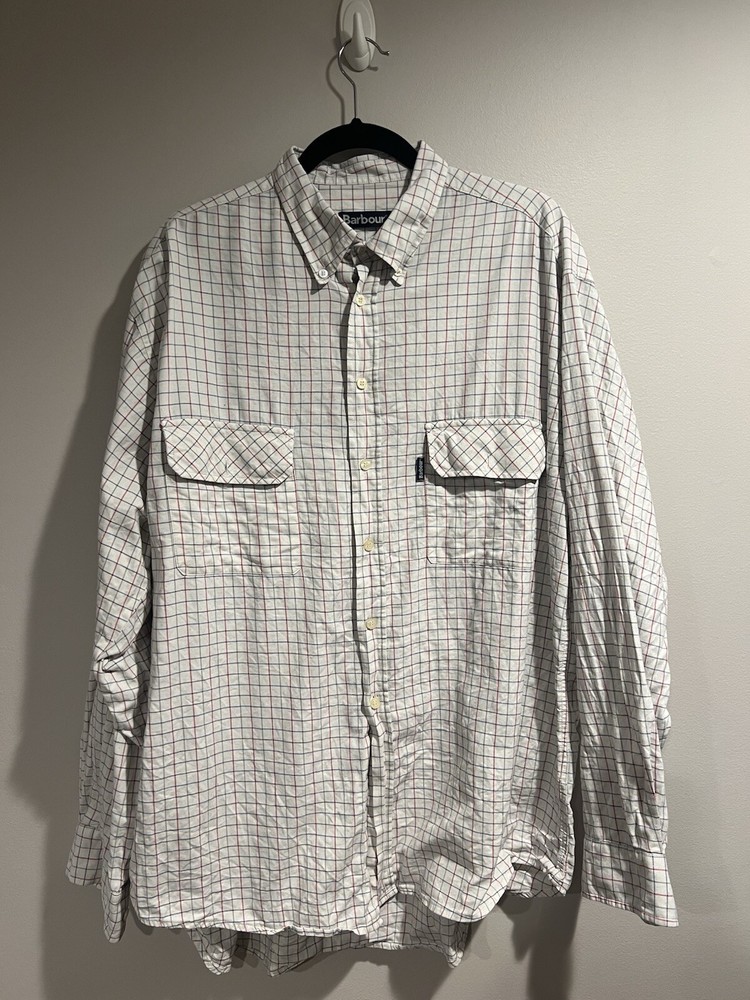 Barbour Long Sleeve Button Down Shirt Size XL