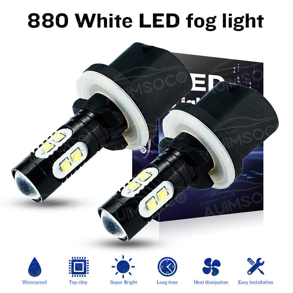 2000-2006 Chevy Tahoe 880 LED Fog Light Bulbs 8000K Bright White High Power