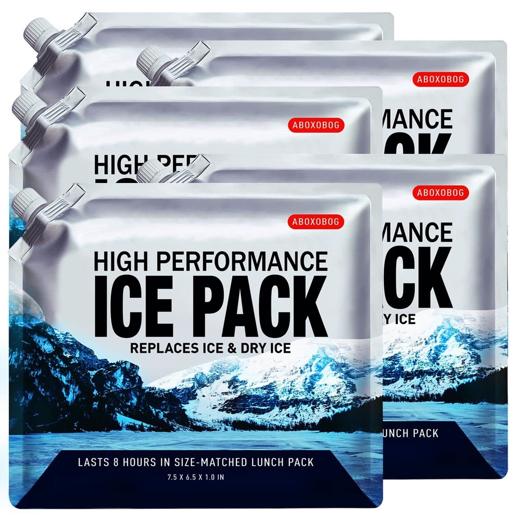 Reusable Ice Packs for Coolers Long Lasting Gel Freezer Packs for Cooler Bag ...